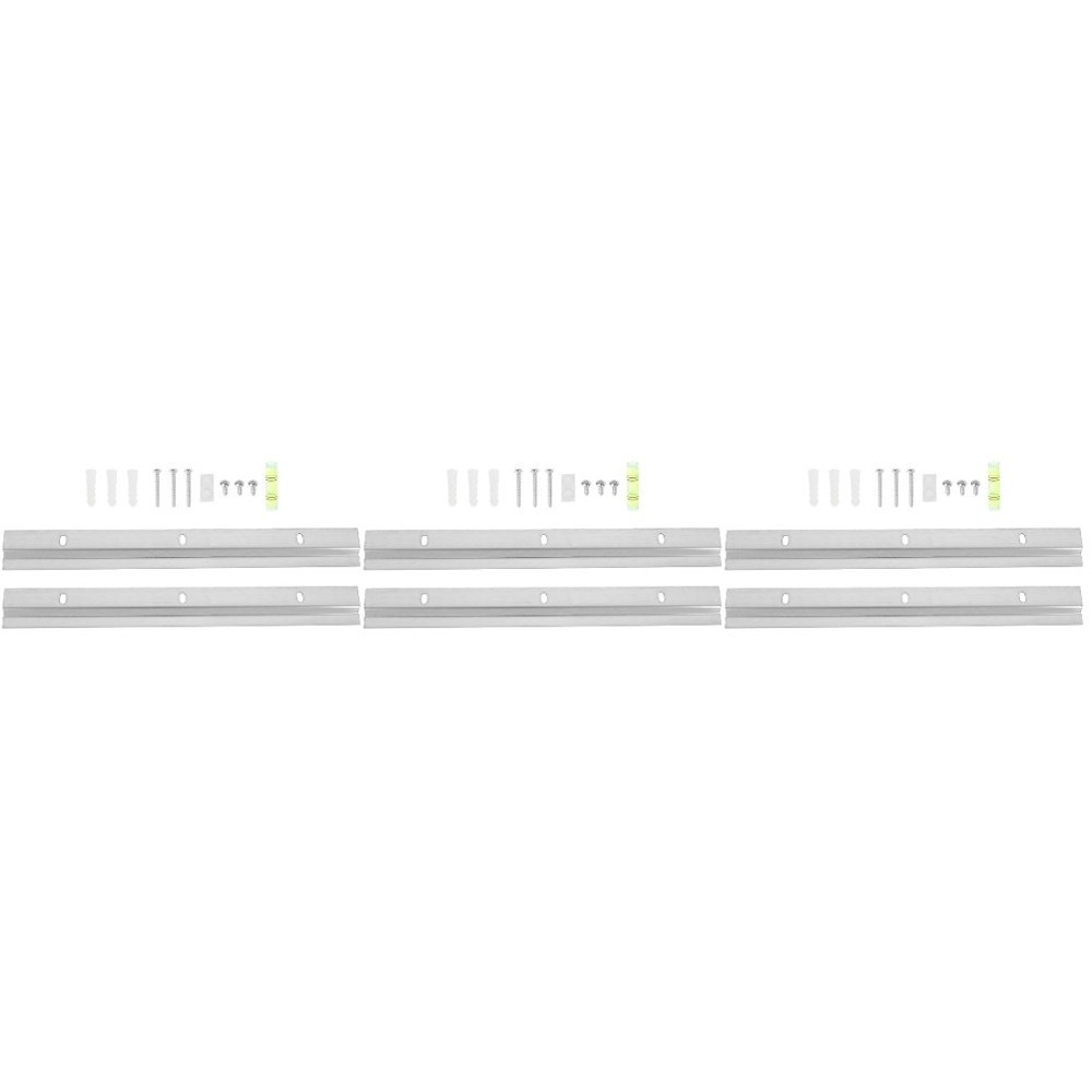 3 Sets Wall Mounting Interlocking Brackets Heavy Duty Picture Hangers