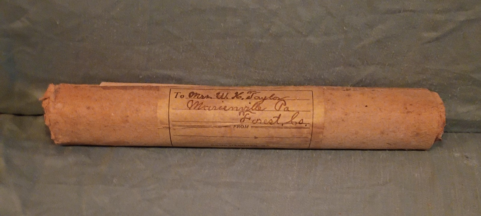 1917 US Army National Guard Honorable Discharge Certificate Marienville PA