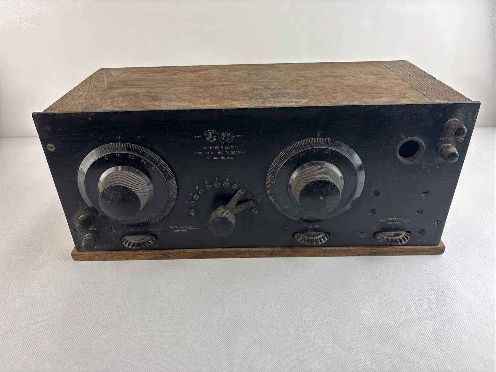 Grebe Model CR-5 radio for parts, used untested, free shipping