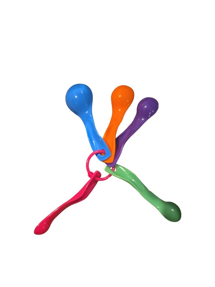 Milliliter/Gram Rainbow Measuring Spoons (plastic)