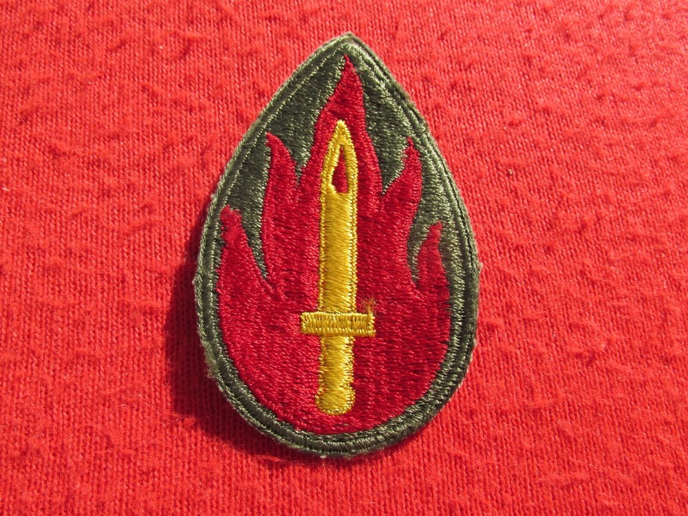 US Army 63rd Division patch cut edge fully Embroidered no glow set