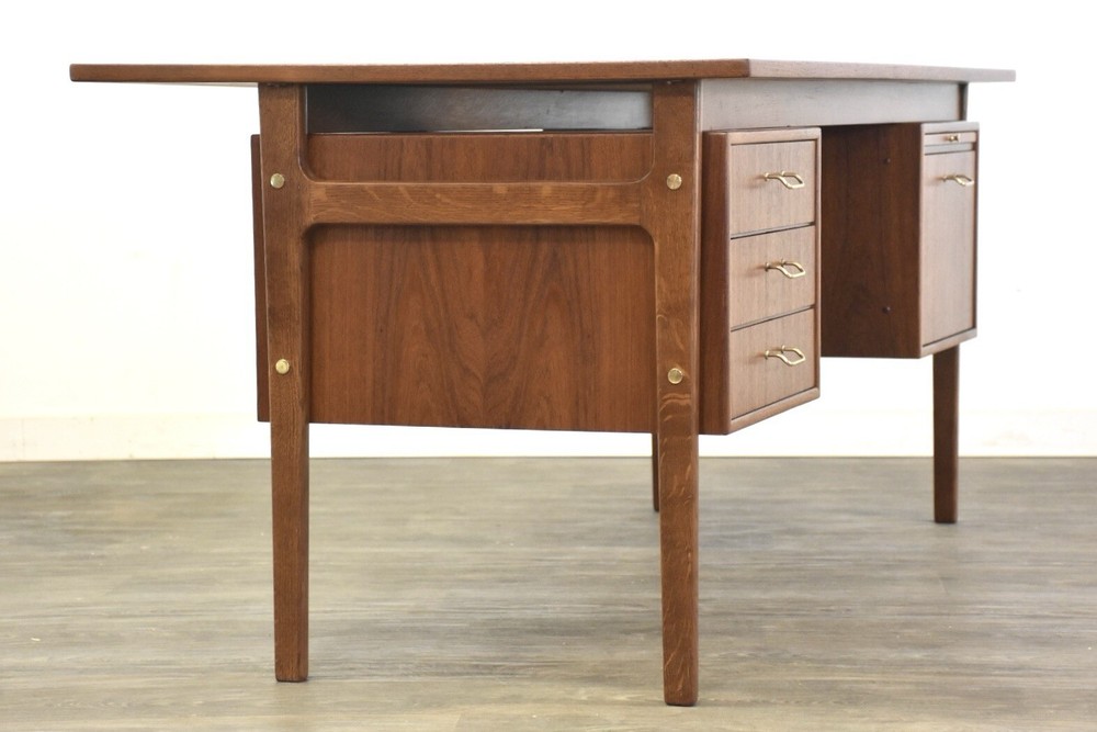 Refinished Danish Modern Teak Desk
