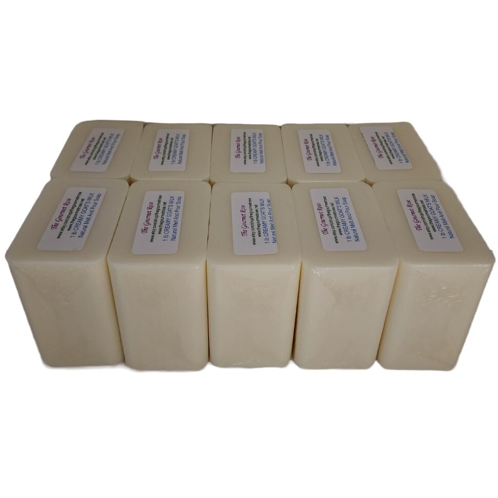 10 lb GOAT MILK MELT AND POUR SOAP Premade Goats Base All Natural Bulk Wholesale