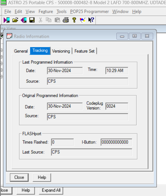 MOTOROLA XTS 5000 M2. LAFD. 700/800 / 500008-000482-8 SCANNER ONLY.