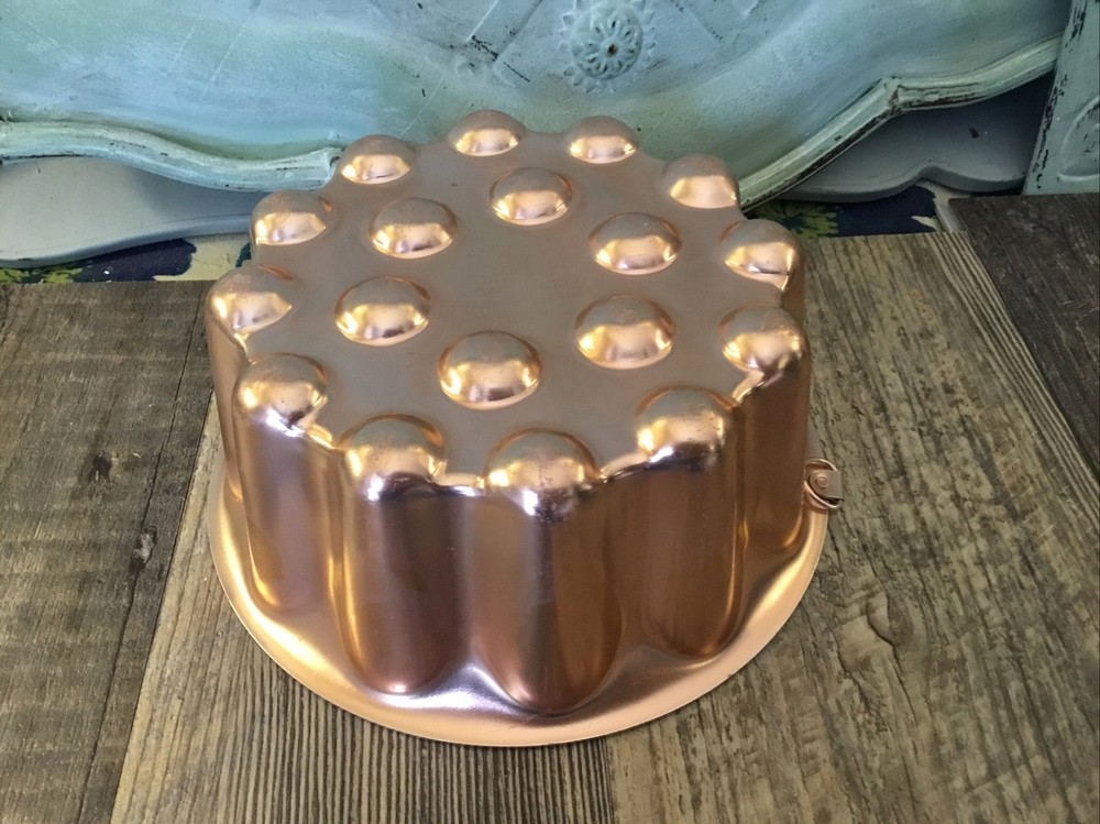 Vintage COPPER Decorative 4 Cup Deep Mold