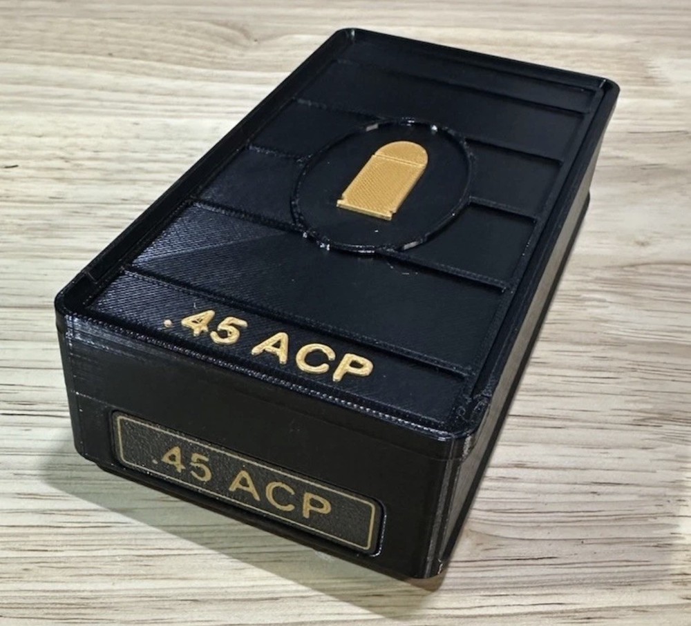 Stackable 45 ACP Auto Ammo Box 50rd Capacity (3 Pack)