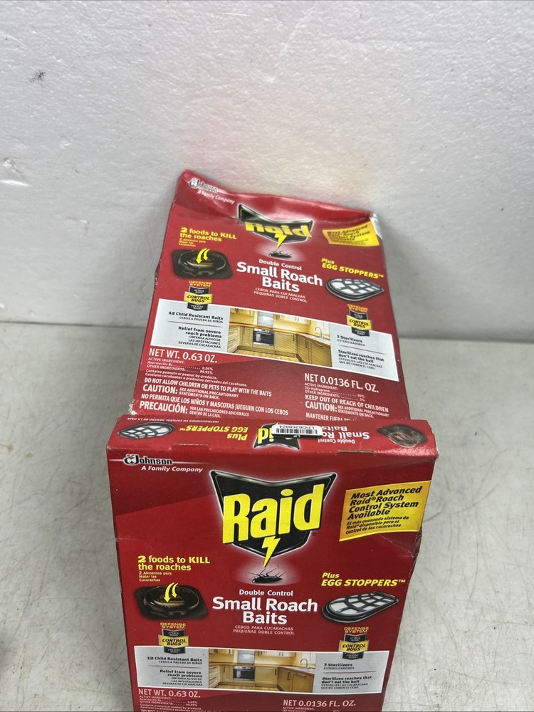 Raid Small Roach Baits And Egg Killer 84 Baits And 21 Egg Stoppers