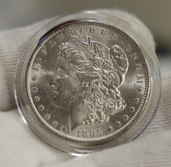 1885 O US Morgan Silver Dollar $1 Unc