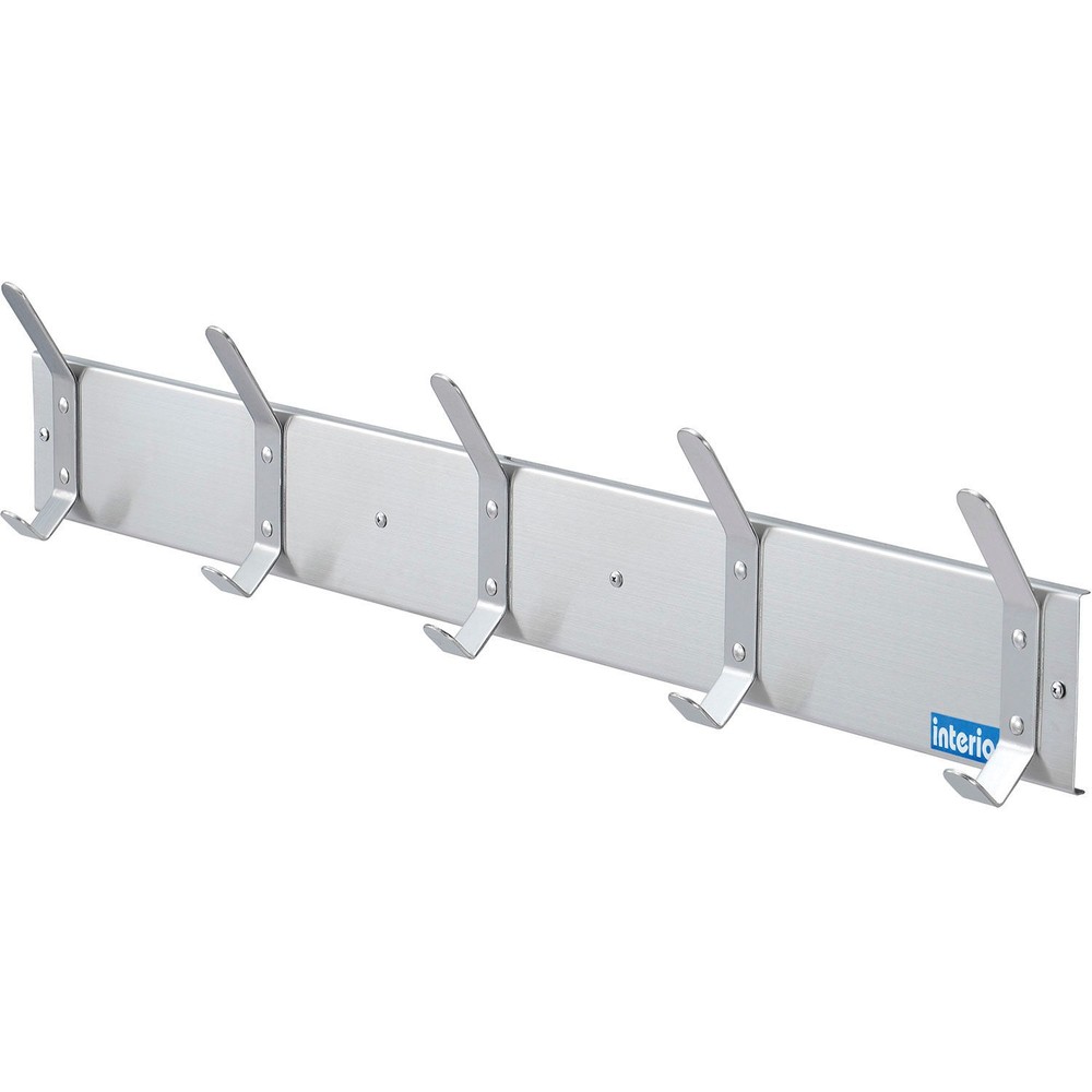 36"W Coat Rack with 5 Hook - Silver
