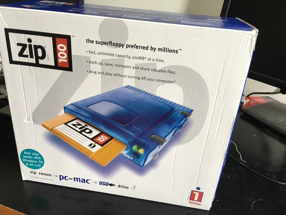 Iomega Zip 100 Portable USB Drive (PC/Mac)