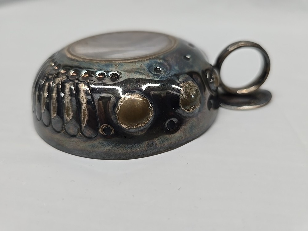 Sommelier wine taster by William Adams Sheffield England Silverplate Vintage