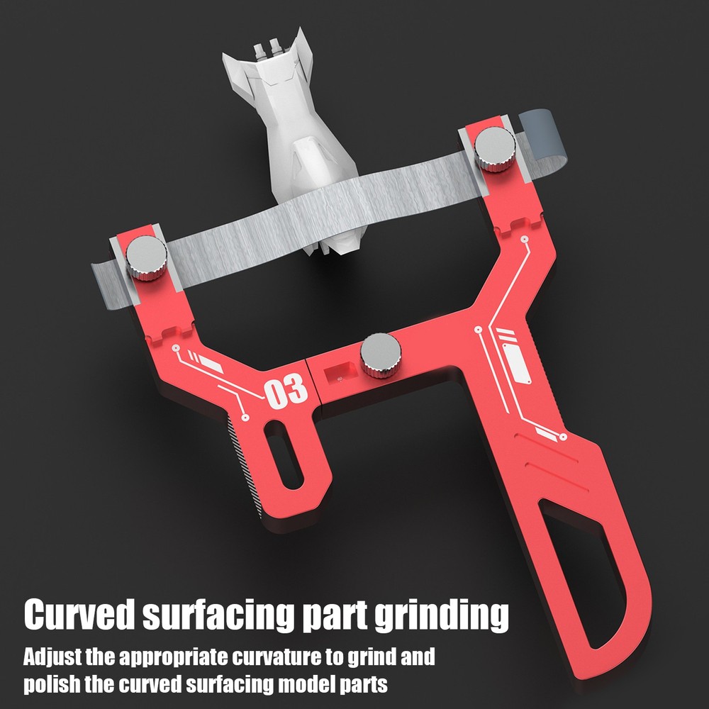 Curved Surface Sander Handhold Grinding Tools Model Hobby Polisher