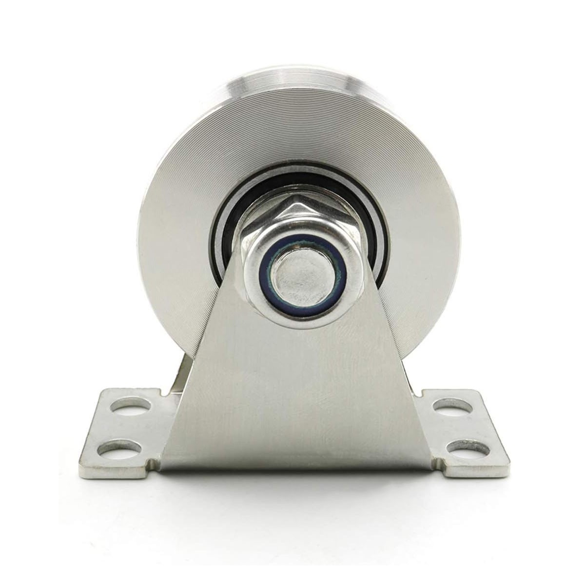 2.36'' 304 Stainless Steel V Groove Pulley Rope Cable Wire Pulley w/ Holes