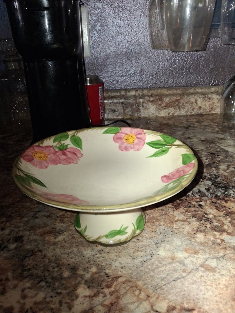 Franciscan Desert Rose Ceramic Round cake stand.