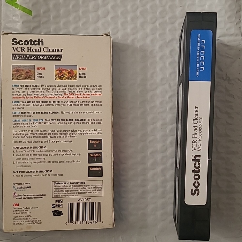 Scotch Professional VCR Head Cleaner