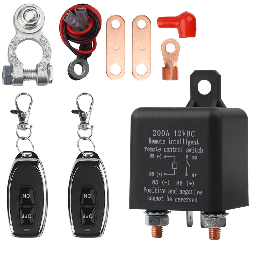 Car Battery Disconnect Switch Remote Control Power Kill Master Isolator Cut Off