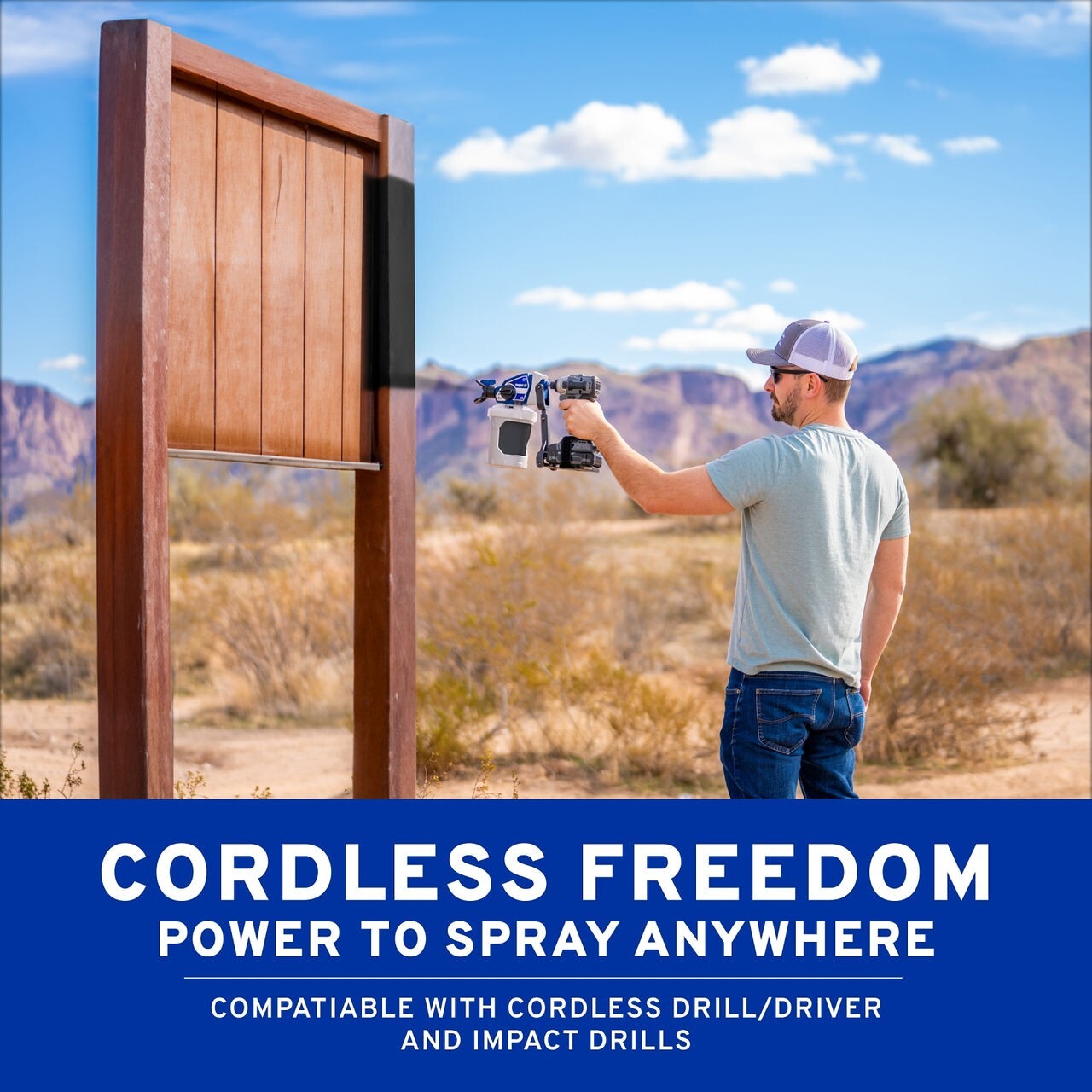 TrueCoat 360-Handheld Cordless Connect Drill Paint Sprayer 26D362 26D360