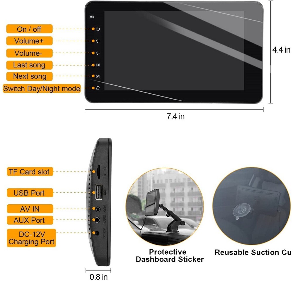 KKODEA Wireless Carplay Connection to Mobile Internet 7" Touchscreen, Linux
