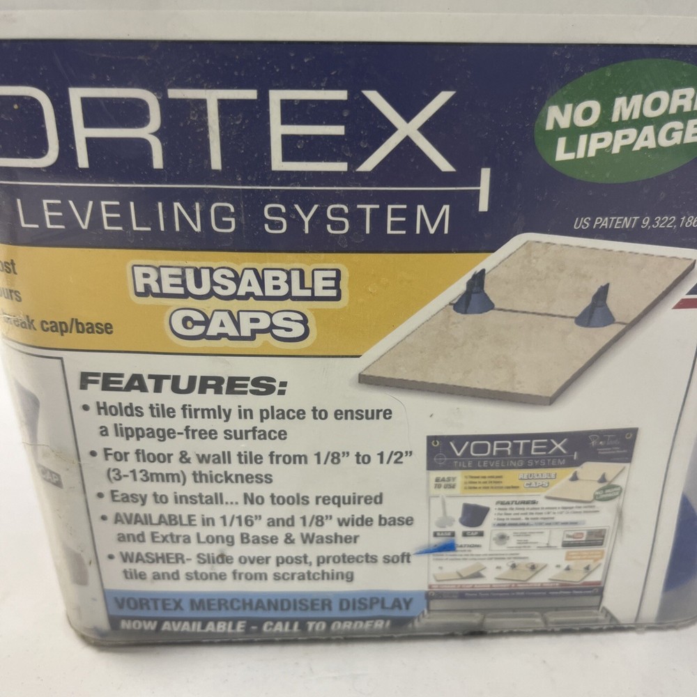 Primo Tools Vortex Tile Leveling System Caps 200 Count. Caps Only