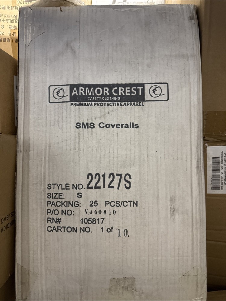 armor crest sms coverall