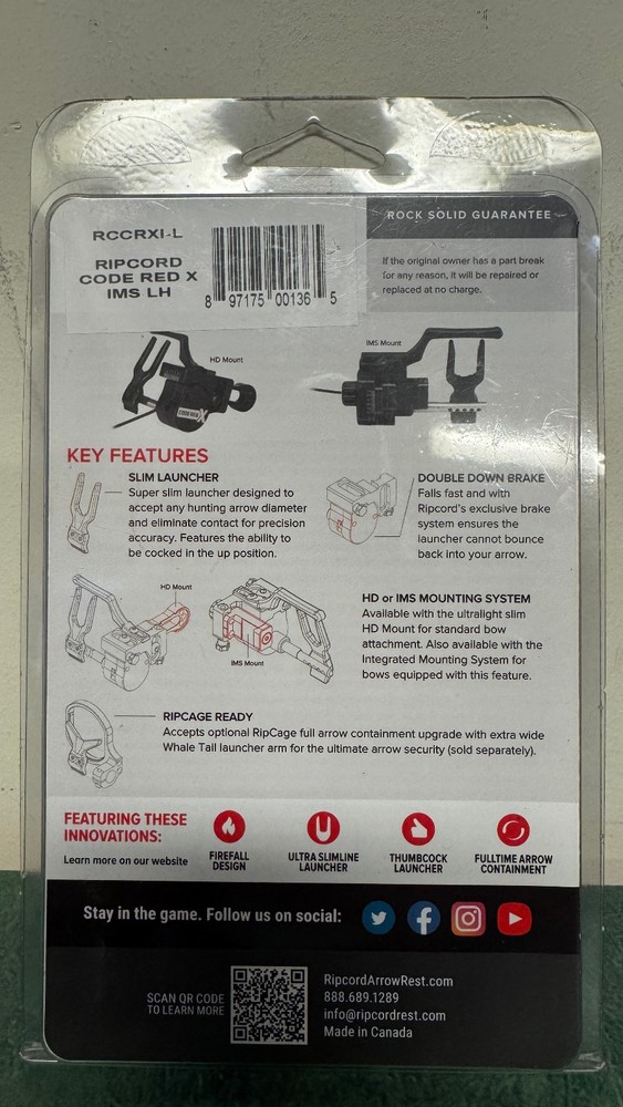 Rip Cord Code Red X LH IMS Mount