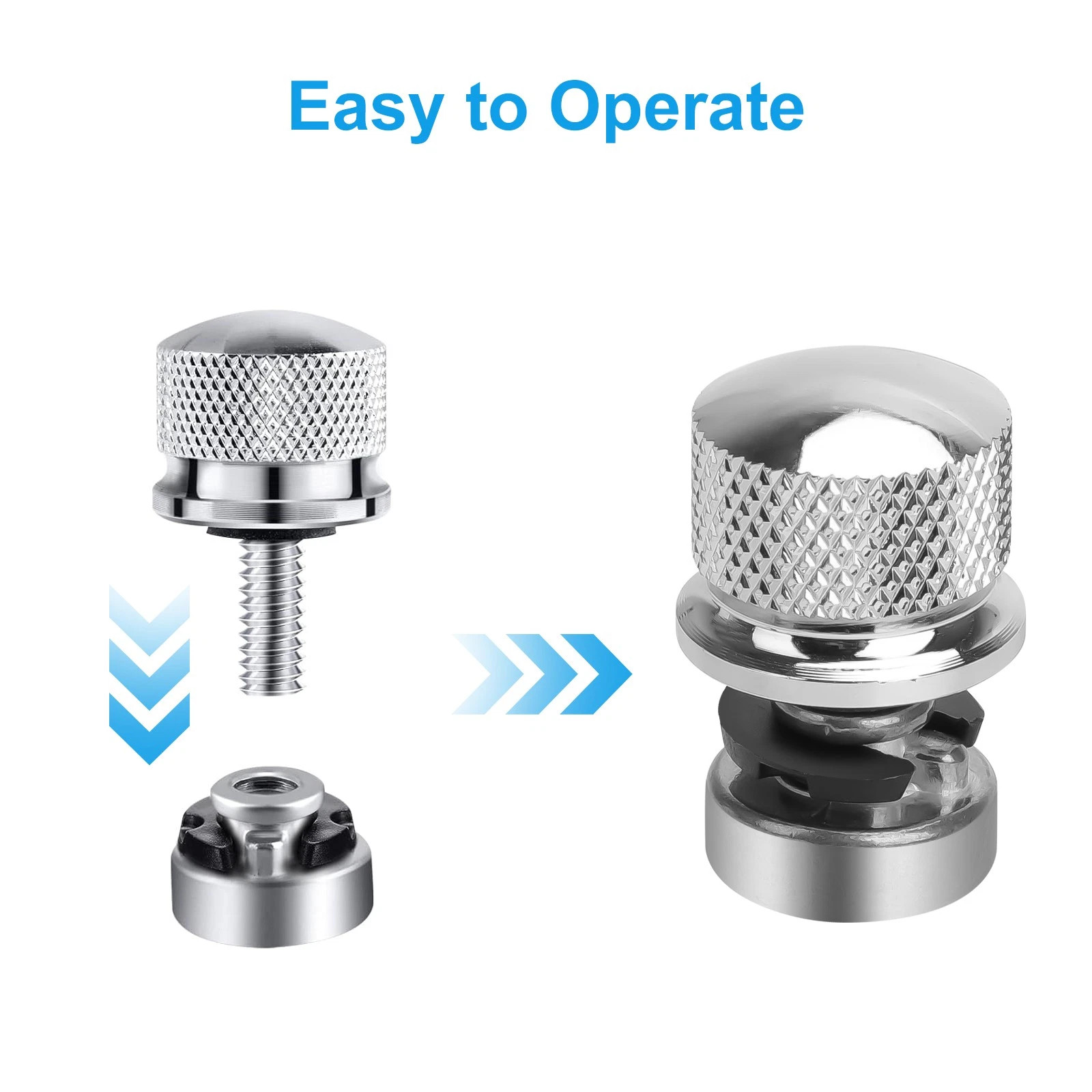 Billet Rear Fender Seat Bolt Nut Kit For Harley Breakout Street Glide Sportster