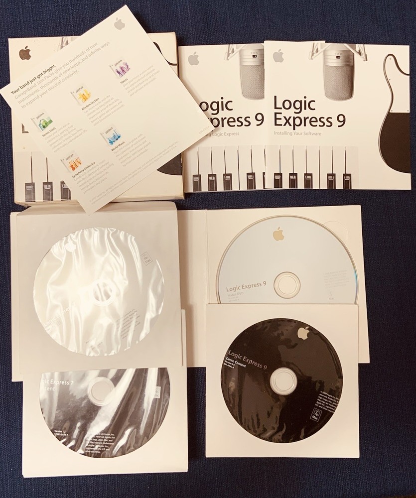 Apple Logic Express 9 & 7 Music Editing Composing for Intel-based Mac CIB w Key