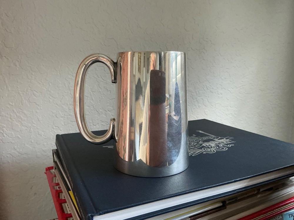 Vintage Walker & Hall Sheffield Trophy Silver Plate 1 Pint Tankard Mug 1934
