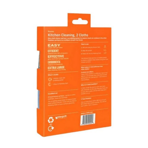 Kitchen Cleaning Cloth 2 Count By E-Cloth