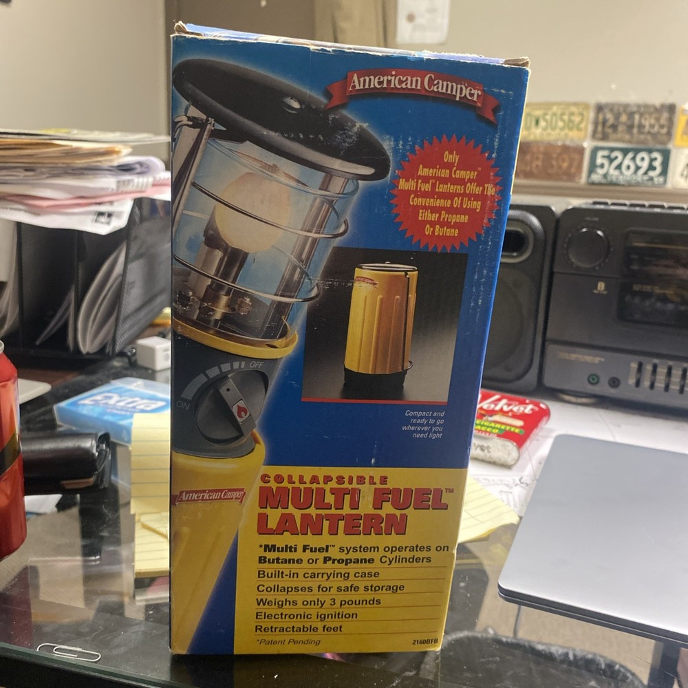 American Camper 2160BFB Collapsable Multi Fuel Lantern