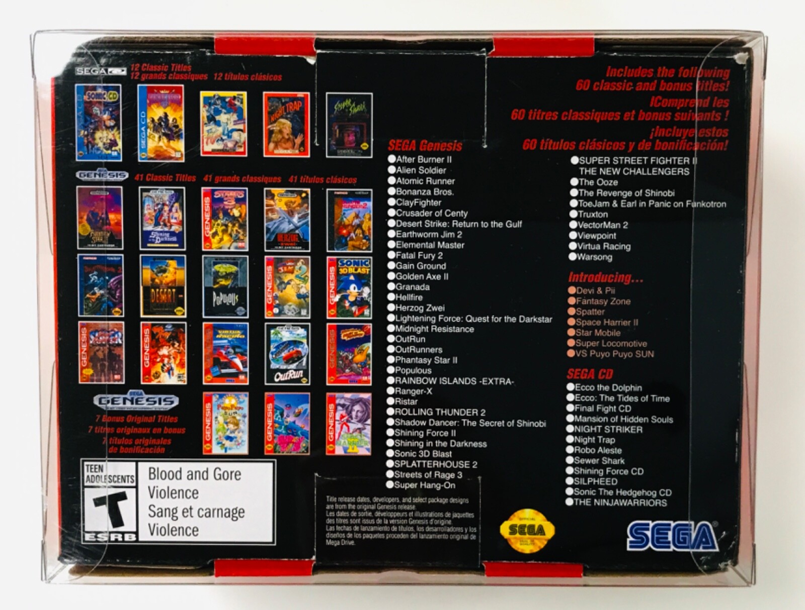 1 Box Protector for (#2 ONLY!) SEGA GENESIS MINI 2 Console Clear Display Case