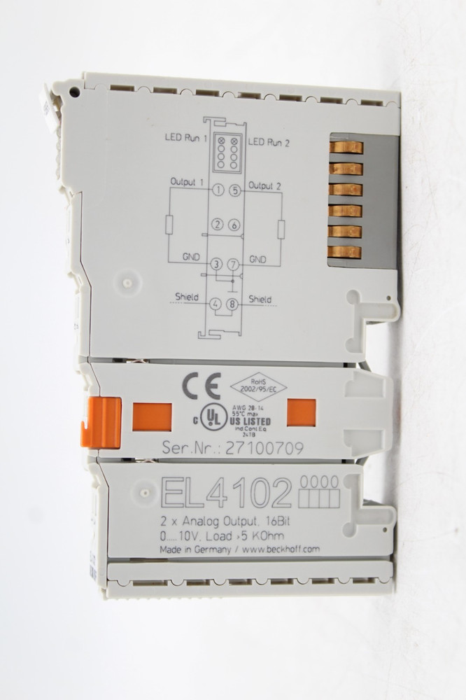Beckhoff EL4102 2-Channel EtherCAT Analog Output Module