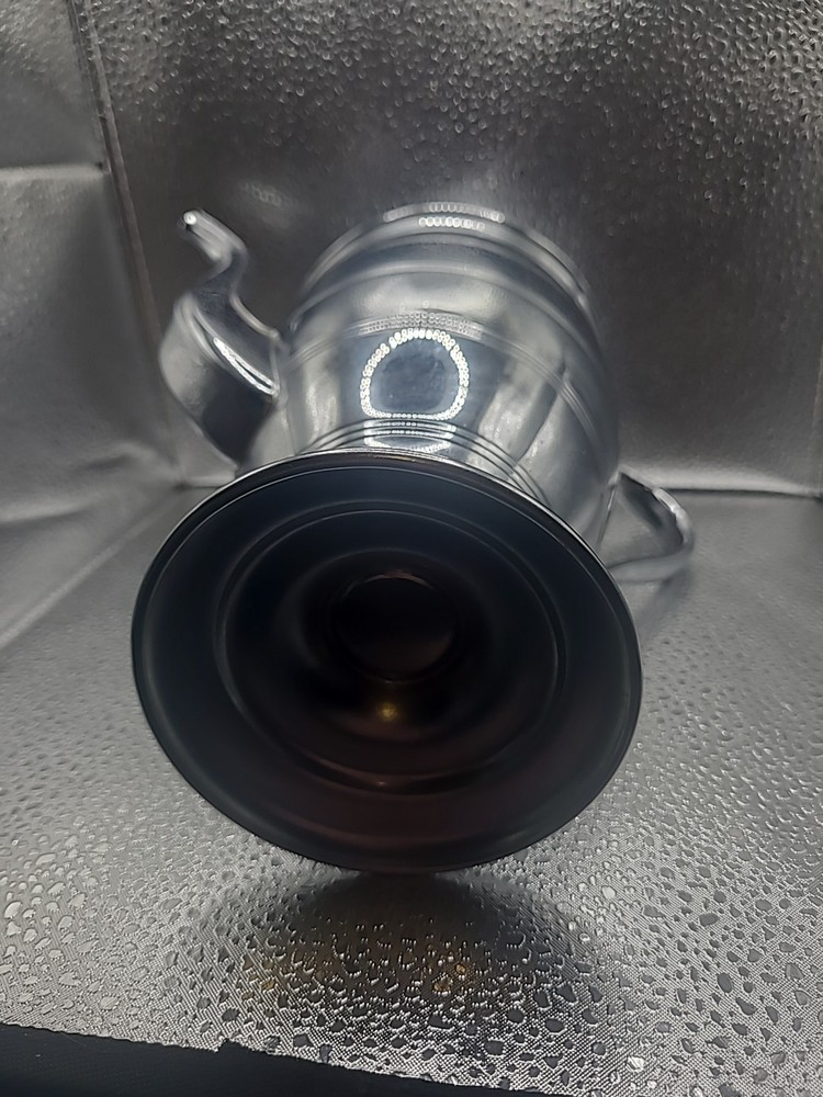 Chromium/brass Coffee/Tea Serving Pot