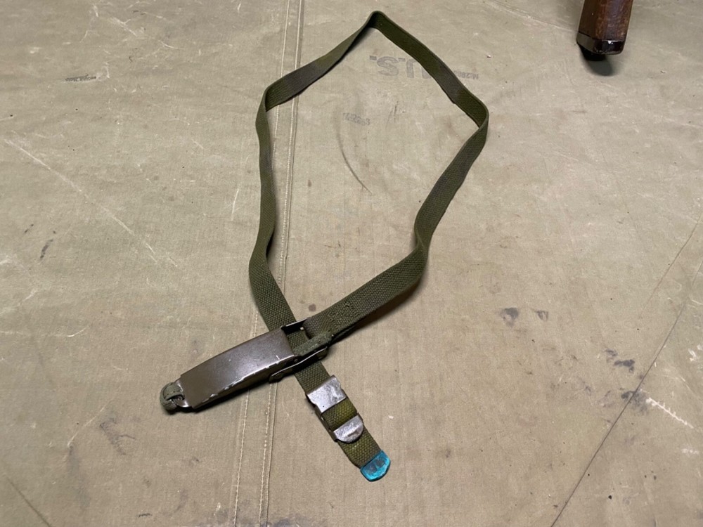 ORIGINAL WWII US ARMY VEHICLE HALFTRACK JEEP LARGE EQUIPMENT SPARE STRAP