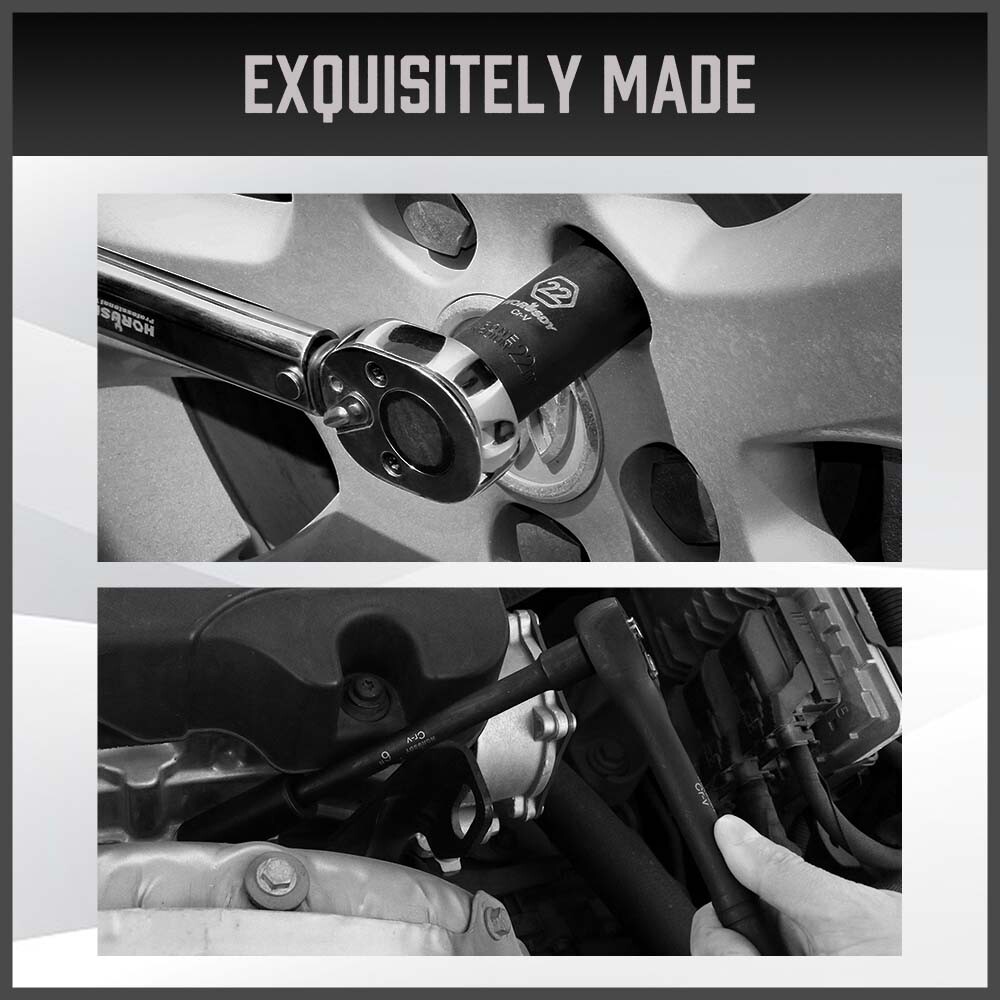 50PCS Impact Socket 3/8" DR Shallow & Deep SAE & Metric w/ Carry Case