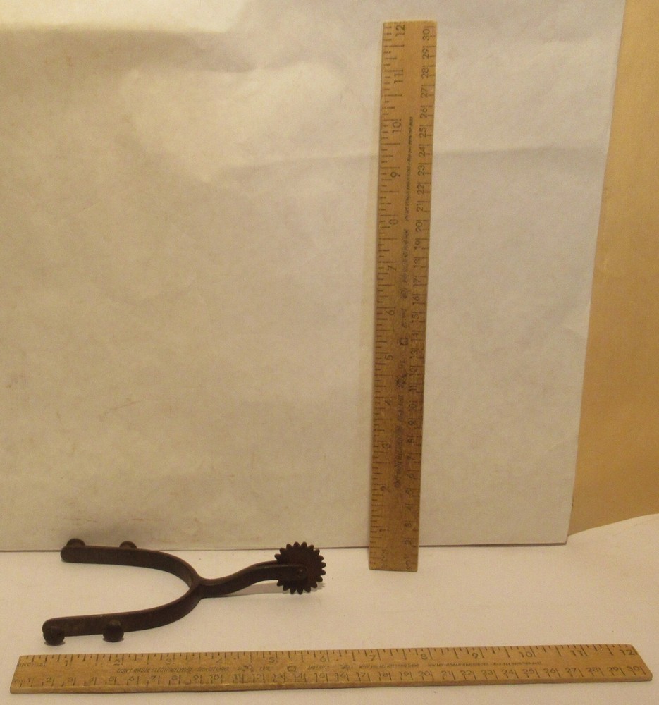 DOUBLE FIXED BUTTON Cowboy Spur - Western SINGLE SPUR - # 4