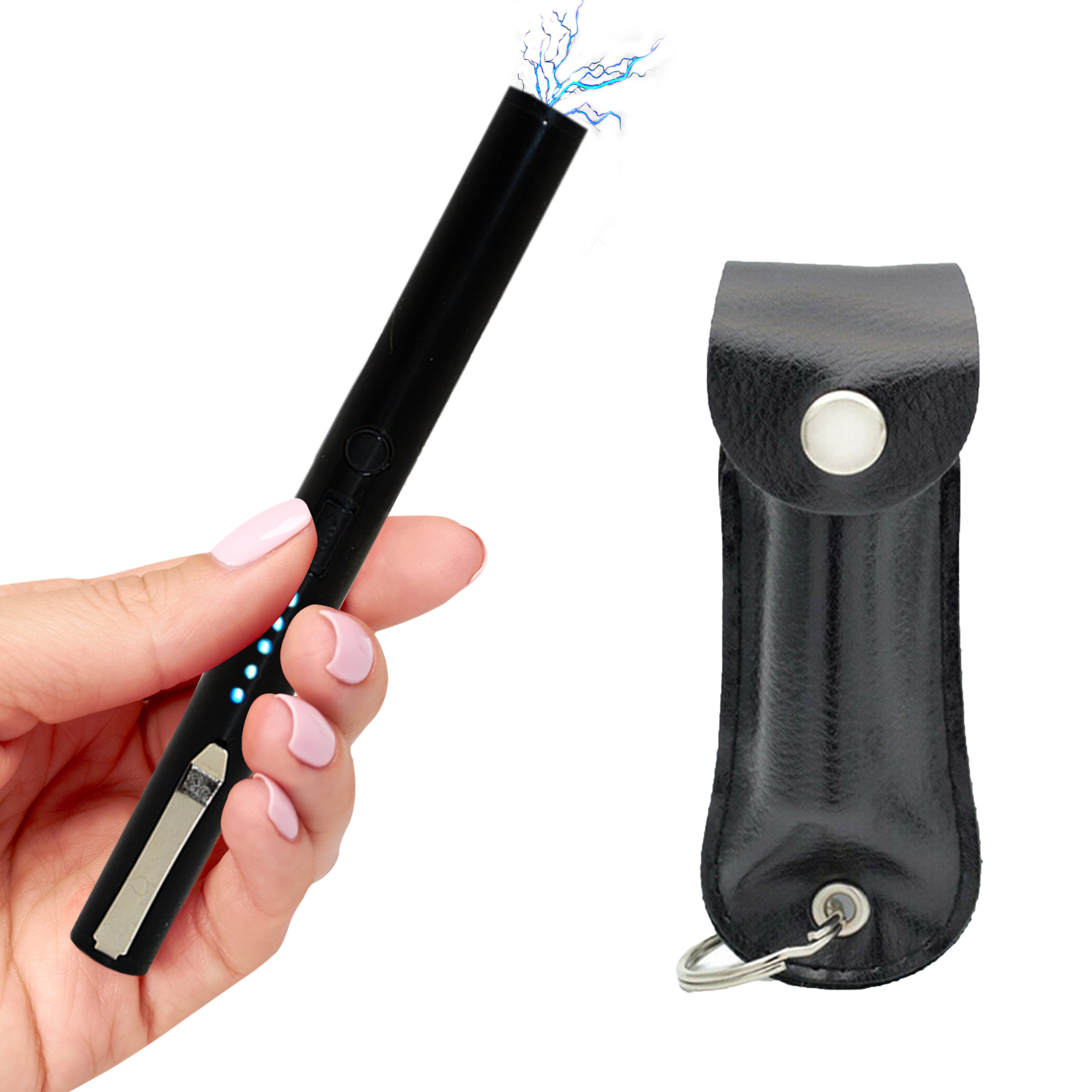 FIGHTSENSE High Power Stun Gun & Pepper Spray for Self Defense Combo Pack