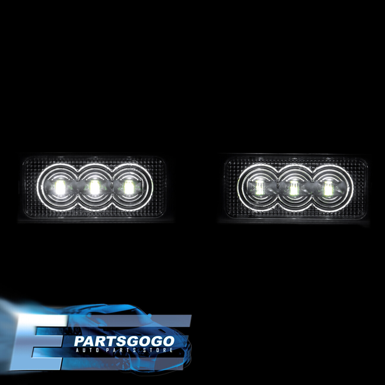 For 07-14 Ford Edge / 08-12 Escape 2PCS White SMD LED License Plate Lights Pair