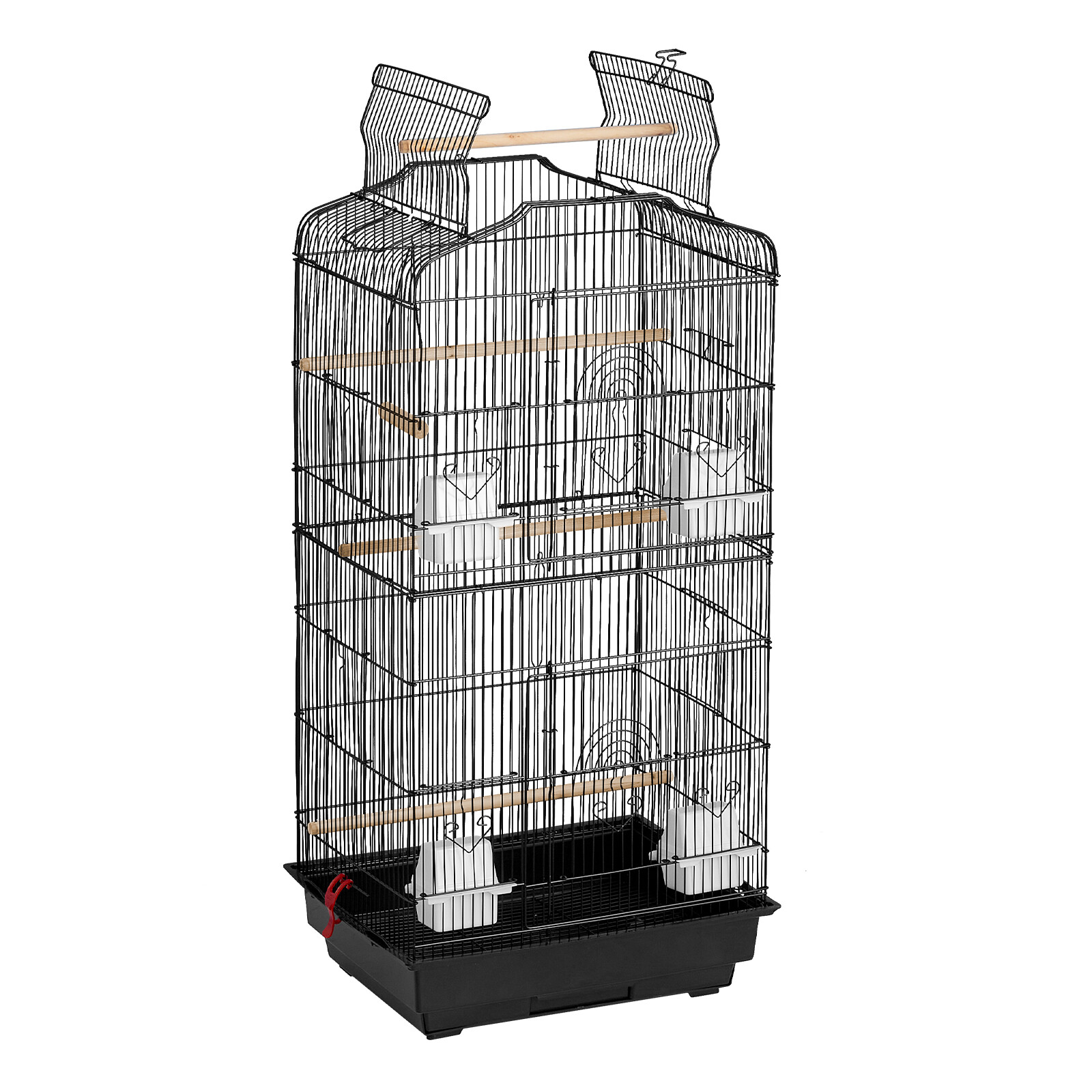 Large Bird Cage 62 in Rolling Metal Parakeet Cage for Cockatiels Parrot