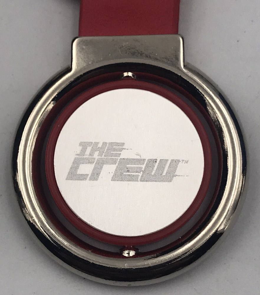 SDCC The Crew Ubisoft Red & Silver Keychain San Diego Comic Con 3" Long