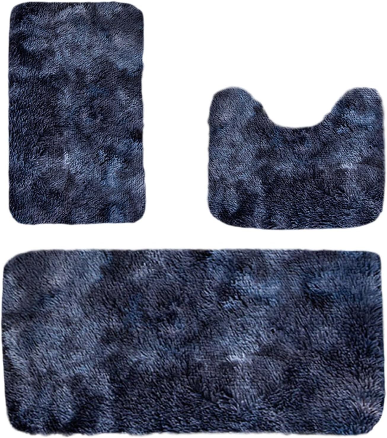 3 Piece Bath Rug Contour Rug Set