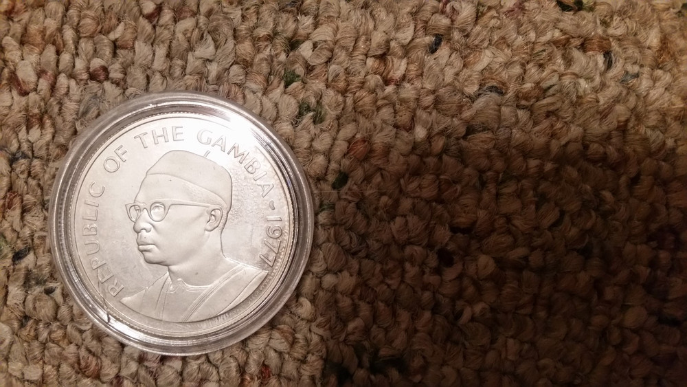 1977 GAMBIA, 20 Dalasis, silver .925 (2)
