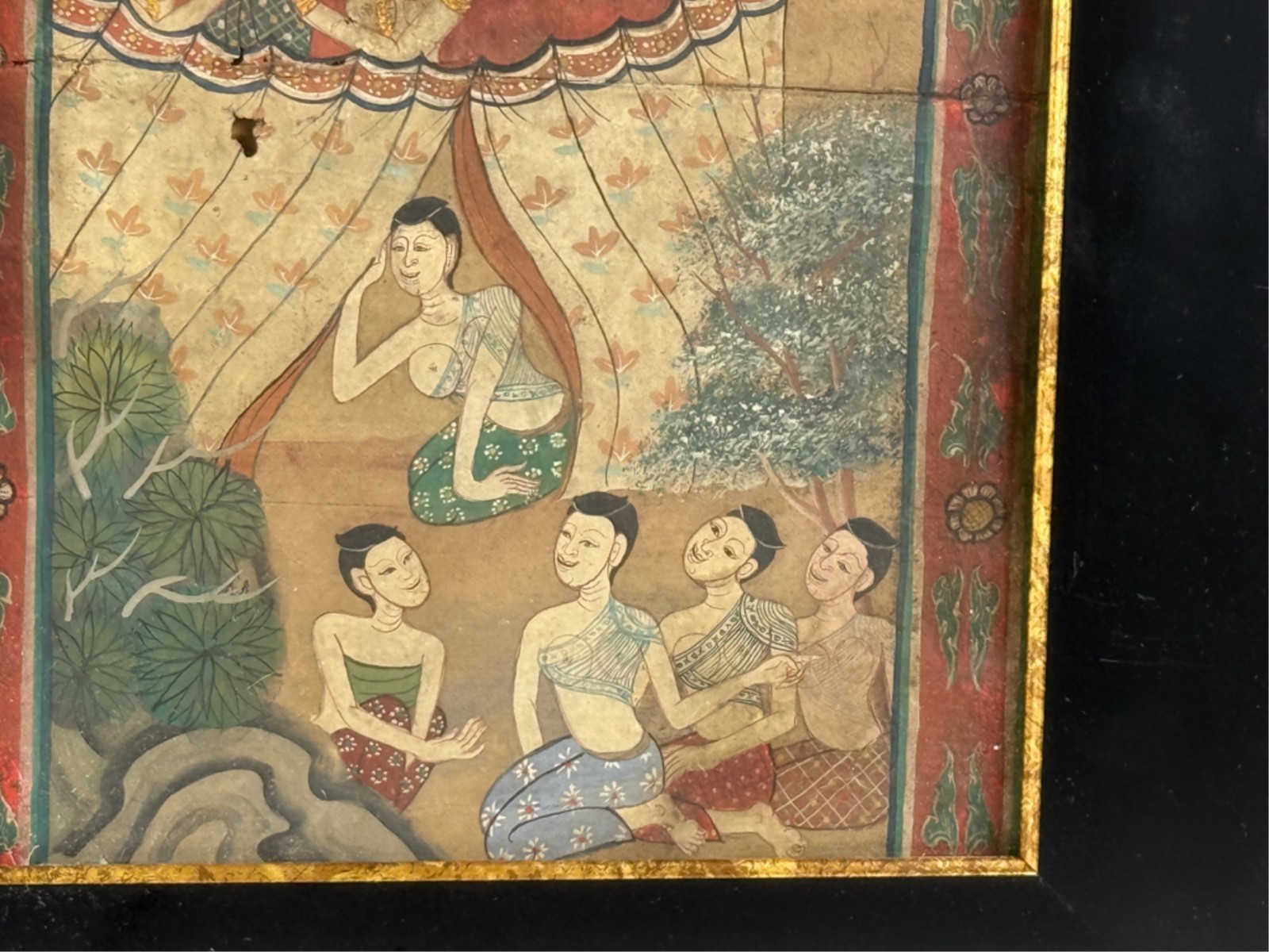 (2) A Pair OF ILLUMINATED THAI BUDDHIST MANUSCRIPT PAGES