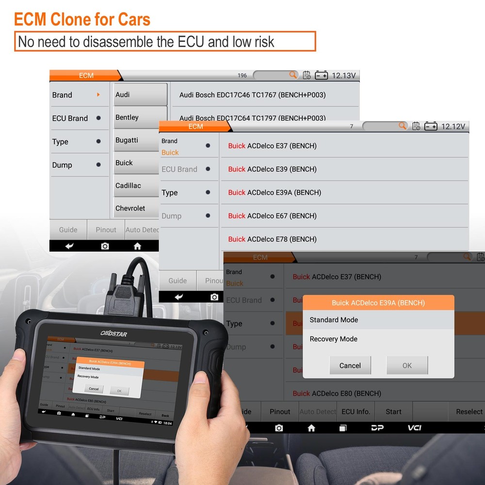 OBDSTAR DC706 Full Version E-CU Clone Tool and P003+ Adapter W/ MP001 Programmer