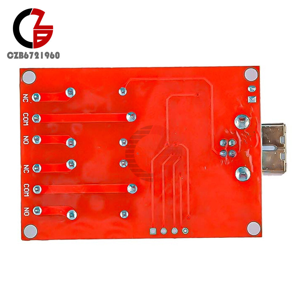 2 Channel USB Relay Module DC 5V Programmable Computer Control For Smart Home