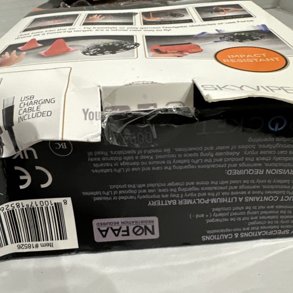 Sky Viper FORCE Gesture-Controlled Drone NEW Box Is Crushed