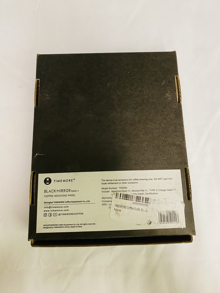 TIMEMORE Digital Scale Basic+ Scale Coffee Food W/ Timer 2000 Grams New In Box