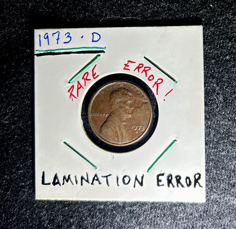 1973 D Penny Error