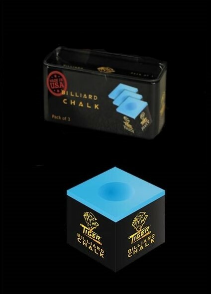 Tiger 3 Pack Blue Premium Billiard Chalk For Pool
