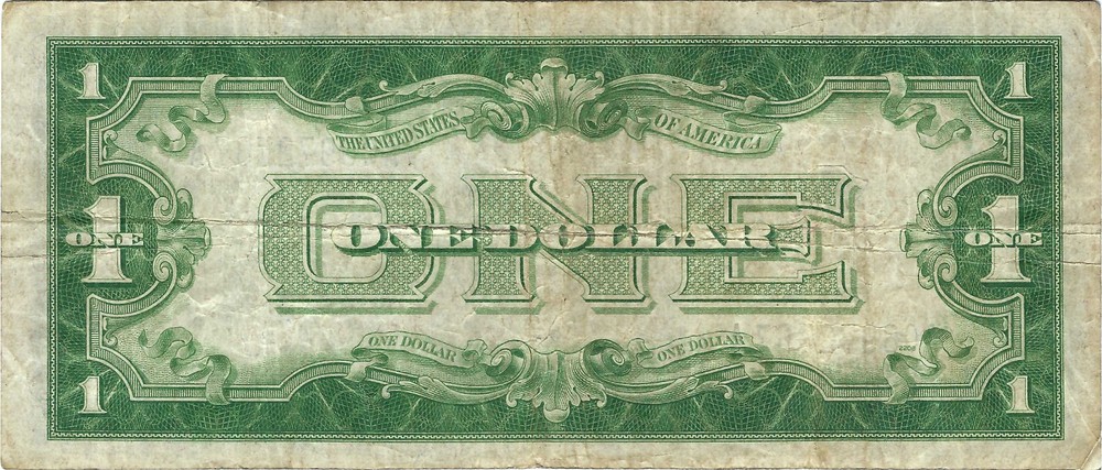 1934 $1 Small Size Silver Certificate, Circulated